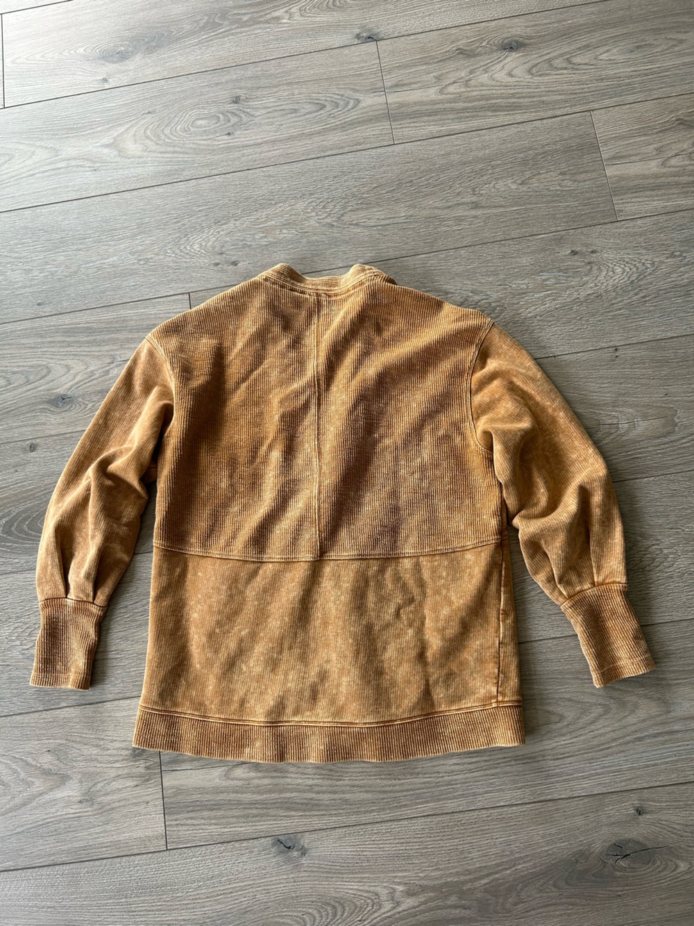 Anthropologie Pilcro Seamed Button Front V-Neck Cardigan Sweater Size Medium - Picture 6 of 15